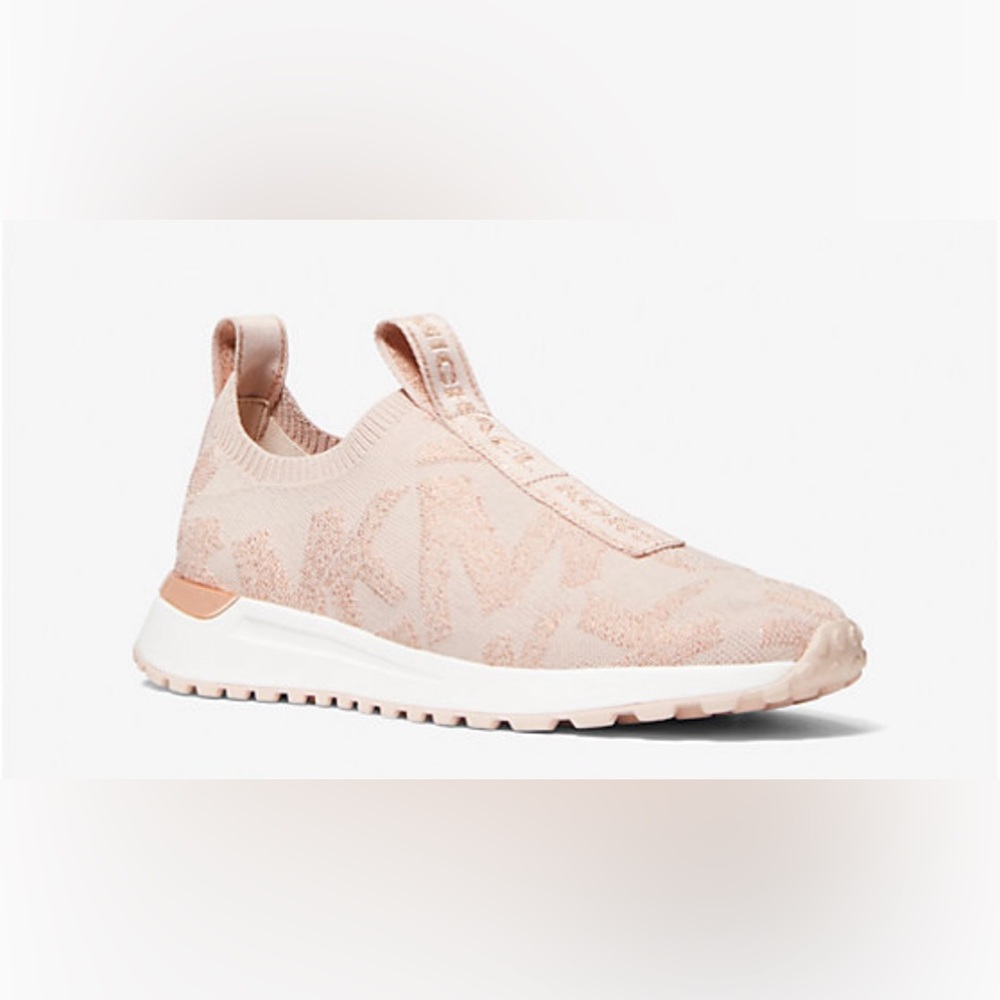 MICHAEL Michael Kors Pink Knit Slip-On Sneakers